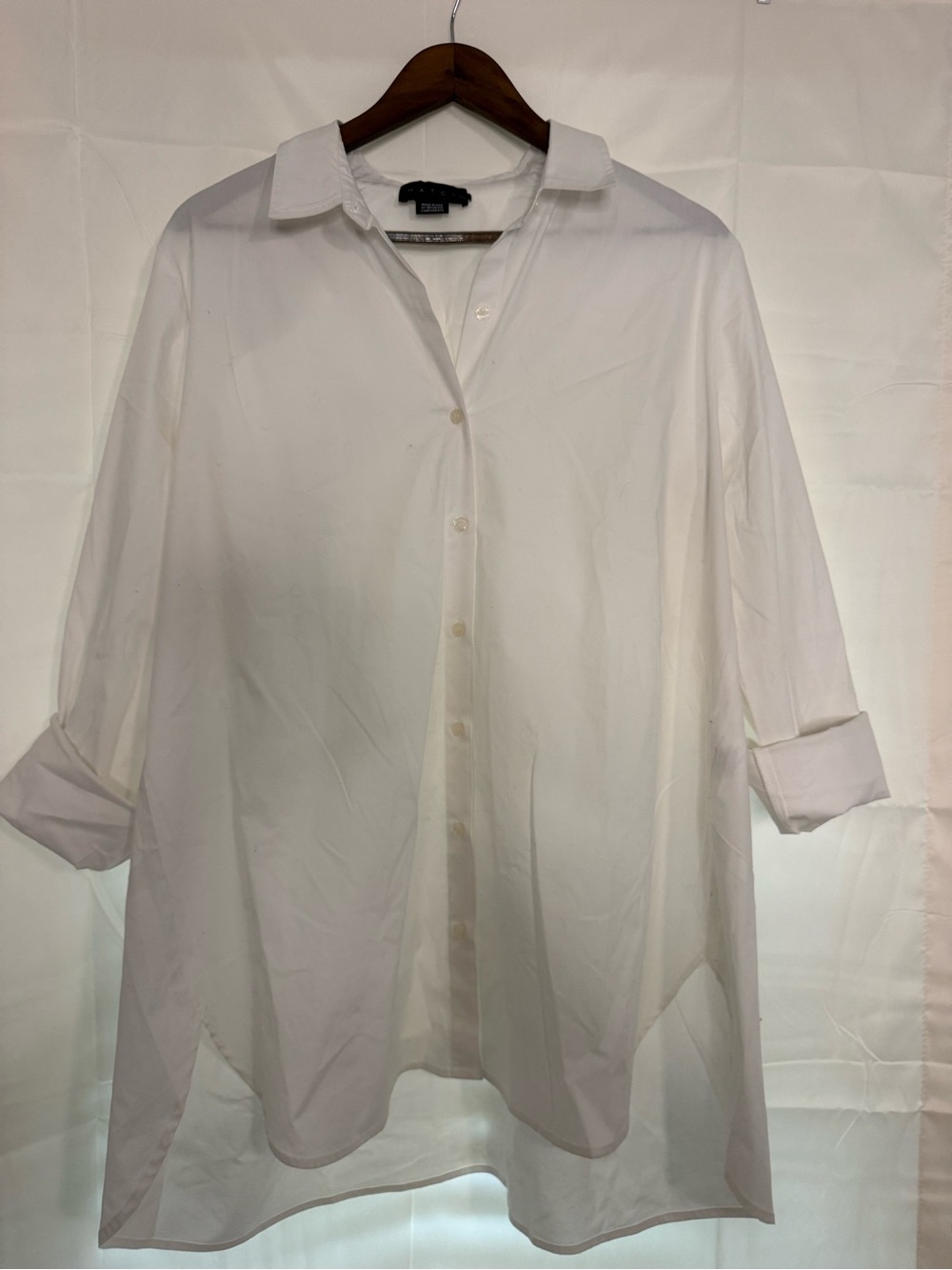 Hatch White Women's Casual Button-Down Shirt